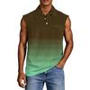 Men's Casual Pocket Button Collar Sleeveless Vest