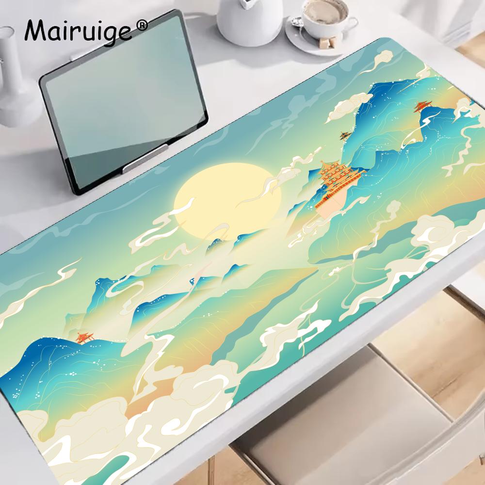 Landscapes Mousepad Speed Table for Setup Office Carpet Large Mousepad x Set Up Desk Mat Keyboard Mat Rug Mouse Mats