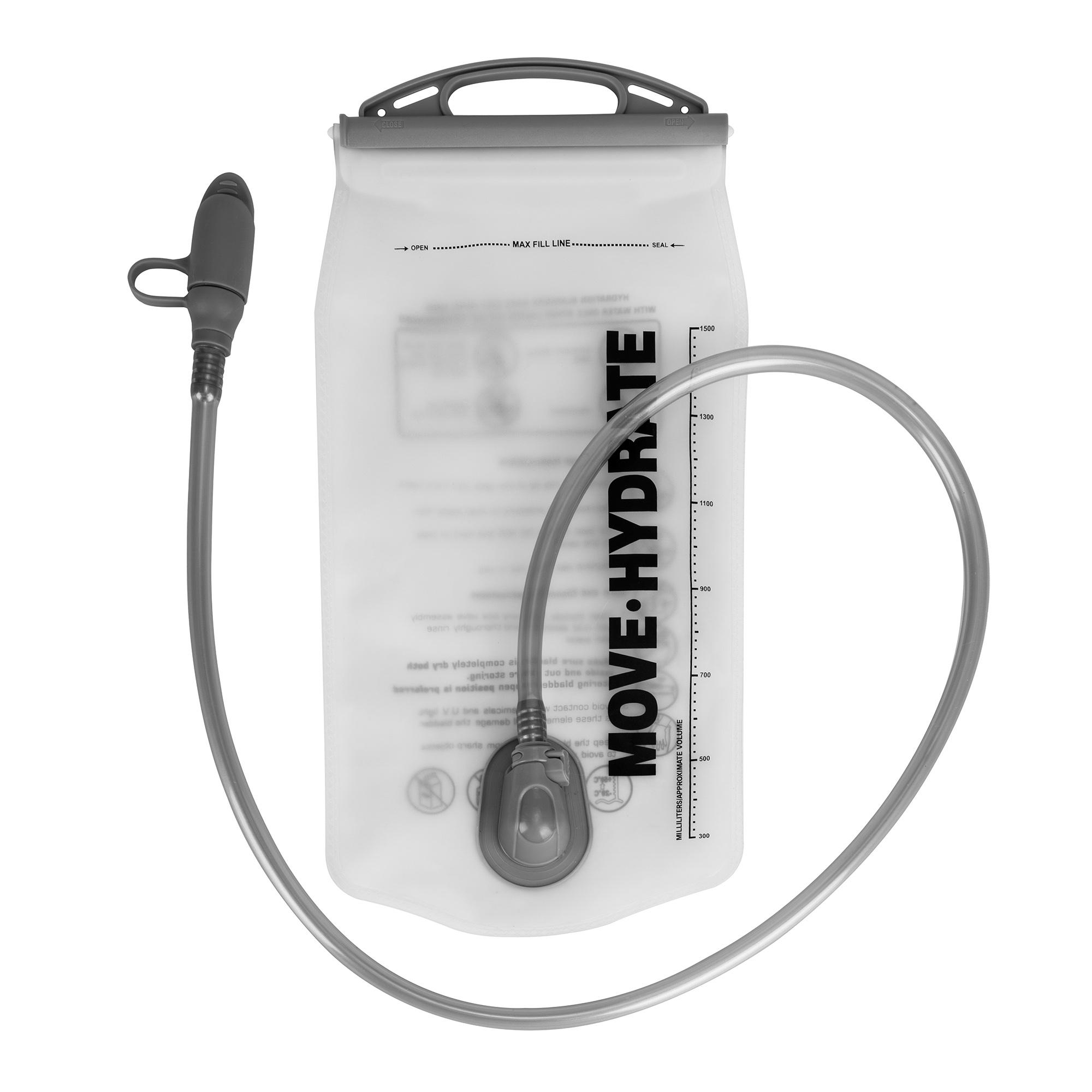 Large-Volume 1.5L Foldable Water Bottle, Lightweight Hydration Pouch for Cycling Tours белый