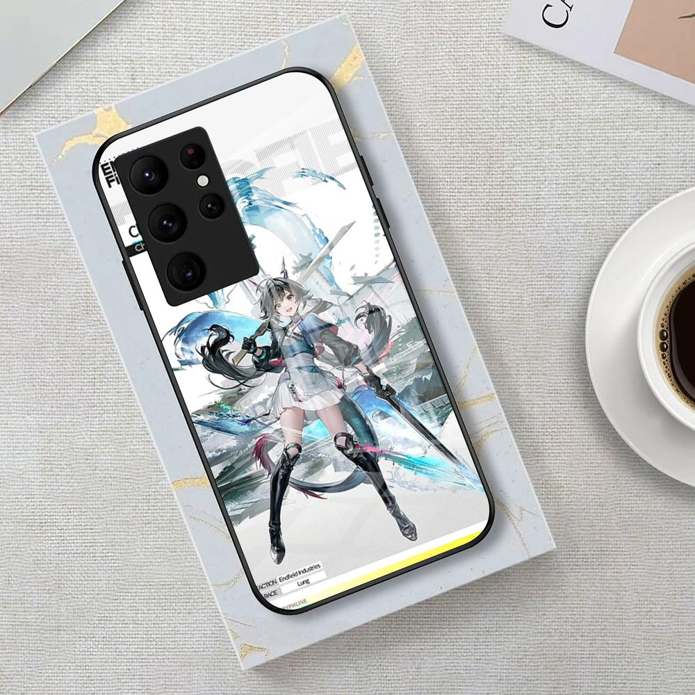 Arknights Endfield Phone Case For Samsung S25 Edge Ultra 23 22 21 20 Ultra Plus S24 Fe A54 53 25 Glass Cover