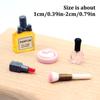 1Set 1:12 Cosmetic Set Model Lipstick Makeup Brush Perfume Pressed Powder Model Doll Makeup Scene Decor Accessories