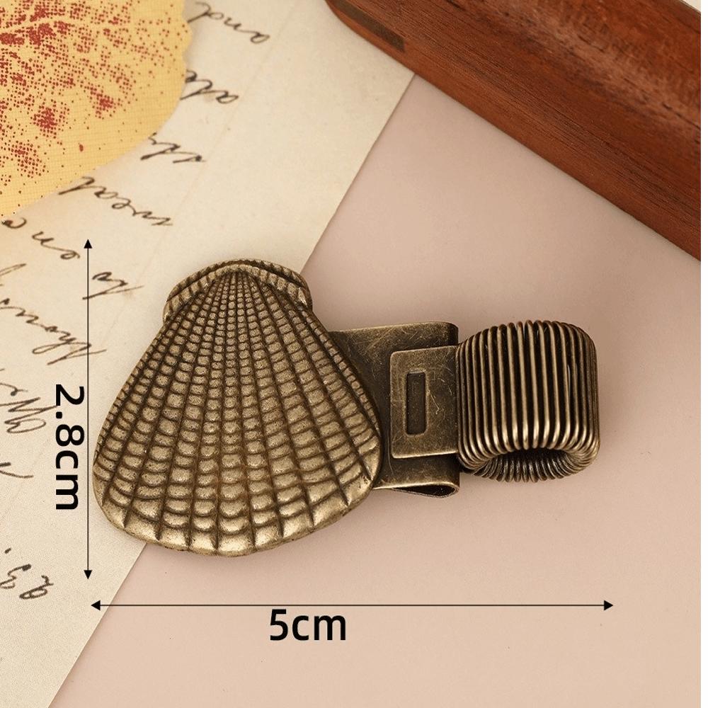 Metal Pen Loop Holder Multi-functional Anti-lost Spring Pen Clip Fixed Stationery Secure Grip Bookmark Stationery Supplies