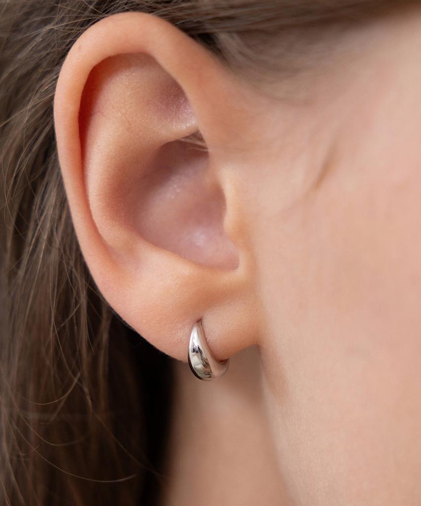 Tatiana Plump Volume Hoop Earrings Ec3227 (S/M/L)