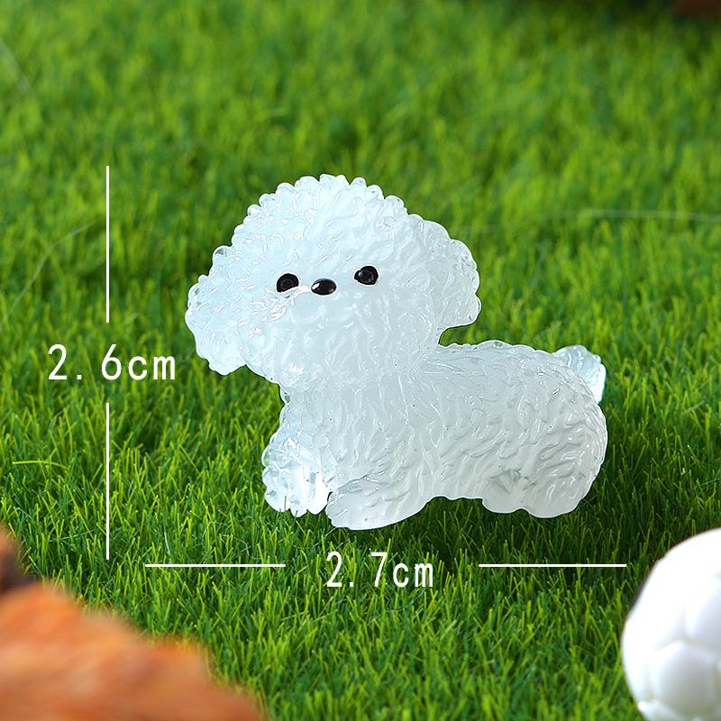 Fluorescence Cute Puppy Toys Car Ornaments Night Glowing Dog Home Car Decoration Accessories
