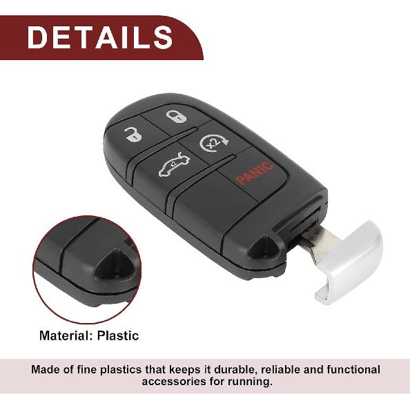 Key Fob Shell Case for Dodge Journey 2012-2016 5 Buttons Plastic Replacement | Keyless Entry Remote Control Key Shell Case 1 Pcs