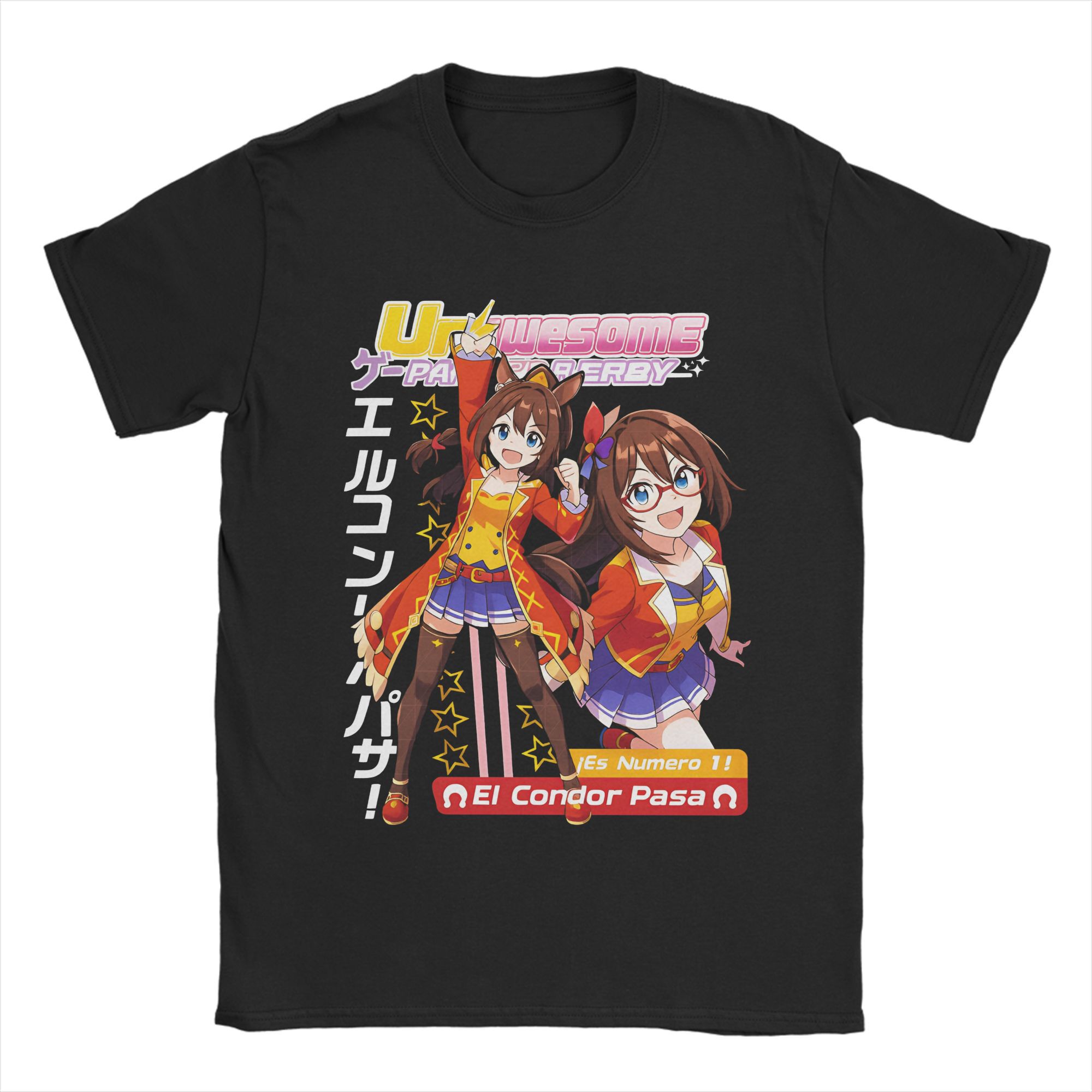 

I love NTR Umamsusme Anime T Shirts Men s Pure Cotton Awesome T-Shirt Round Collar Tees Short Sleeve Clothing Plus Size 4XL