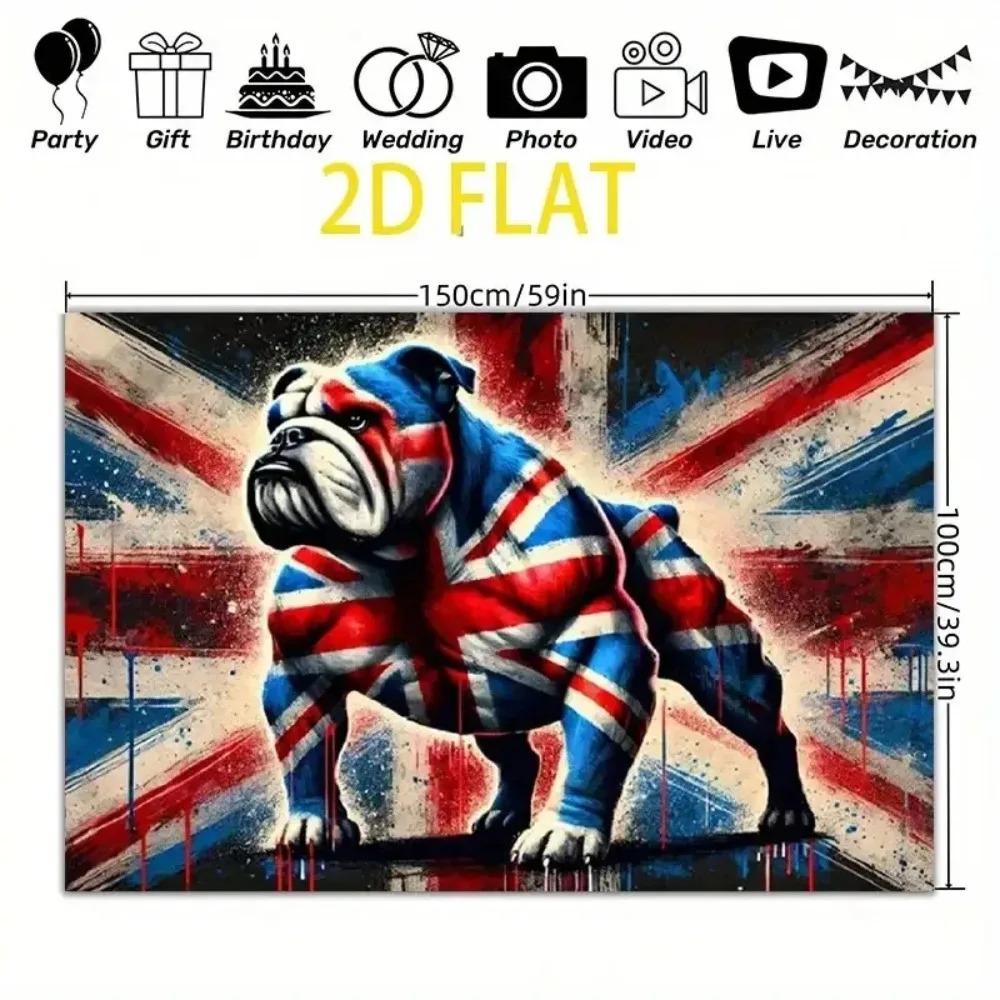 2D Flat Metal Tin Sign Union Jack Flag Wall Art Durable Aluminum Poster for Living Room Bar Man Cave Decor 1pc