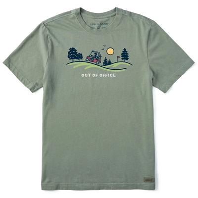 Life is Good Herr Golfbil Vista Utanför kontoret Kortärmad Crusher T-shirt