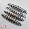 Door Handle Cover ABS Chrome for Hyundai Solaris 2 II Mk2 2017 2018   Car Accessories Imitation Carbon Fiber