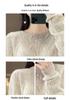 2023 Early Autumn Women's Round Neck Solid Loose Knit Hollow Wool Sweater Top
