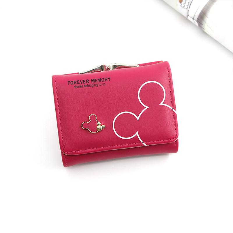 Mickey Mouse Girls Wallet With Pu Leather Material And Cartoon Print For Daily Use