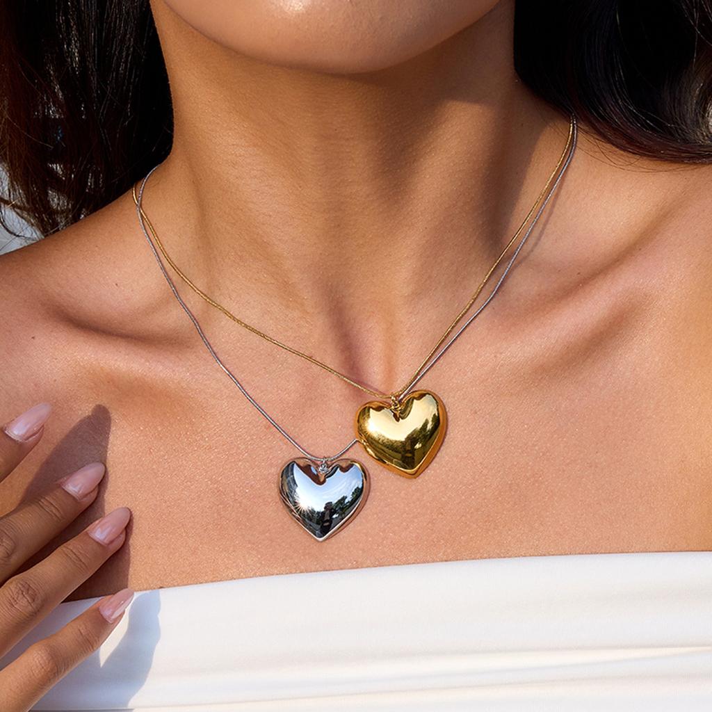 Titanium steel love necklace accessories collarbone chain stainless steel does not fade