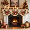 Impact-resistant Christmas Fireplace Scarf Stain-resistant Christmas Table Banner  New Year
