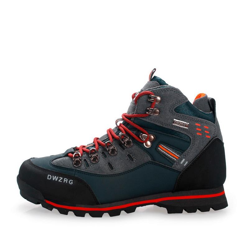 

Men Outdoor Sports Waterproof Sneakers Leather Ankle Boots Shoes Mountain Climbing Classic Footwear Hiking Fashion 43