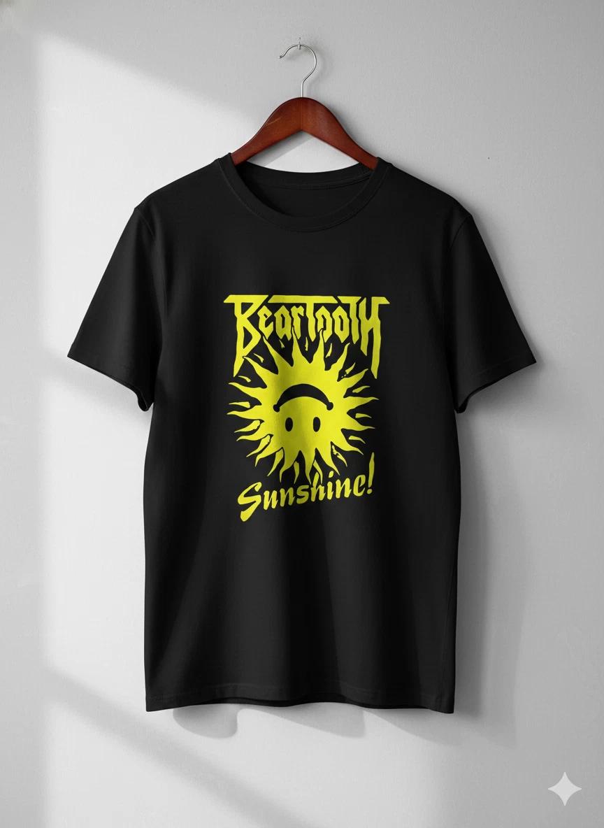 Unisex Adult Casual Music Beartooth Sshine Smiley Graphic T-Shirt M... XXXXL
