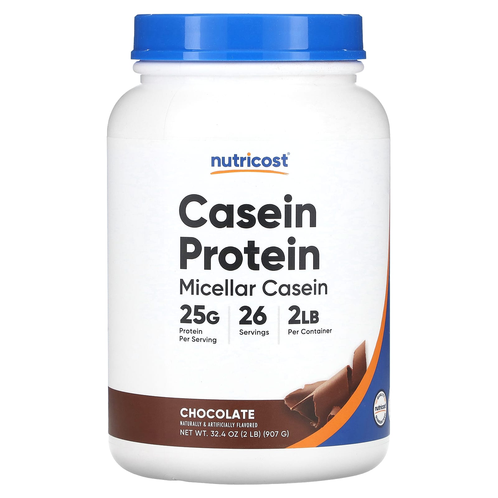 

Nutricost, Casein Protein, Chocolate, 2 lb (907 g)