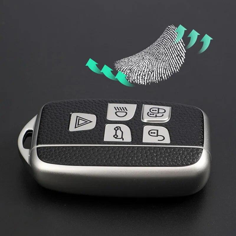 Leather TPU Car Key Cover Case Shell Holder for Land Rover Range Rover Sport Evoque Freelander2 For Jaguar XF XJ XJL XE C-X16