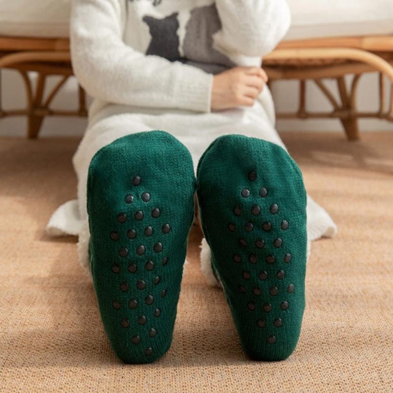 Warm Acrylic Winter Floor Socks Perfect For Elderly Kids Christmas Home Decoration Snow Sleep Essential