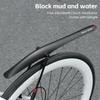 Road Bike Fenders 700c Mudguards with Tail Light Quick-Release Rear Bicycle Fender Set Lightweight