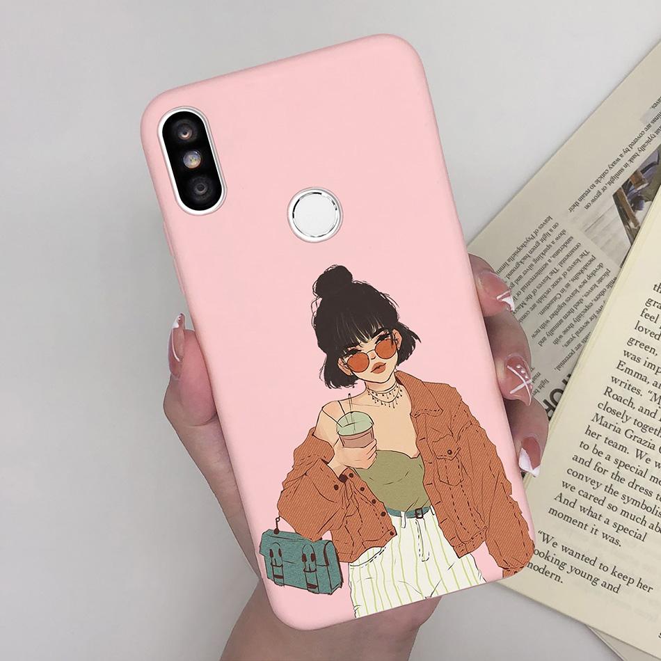 Case For Xiaomi Redmi S2 Y2 Cover Soft Matte Cute Pattern Silicone TPU Phone Case for Xiaomi RedmiS2 S 2 Y 2 Cases Back Cover