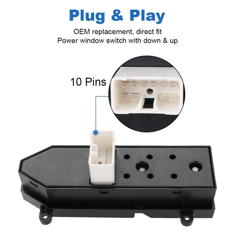 Car Accessories 93575-2B000 for Hyundai Santa Fe 2007 2008 2009 2010 2011 2012 Front Right Side Power Window Switch Button Parts