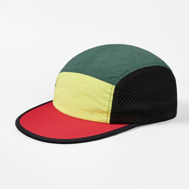 Ultraleichte 5-Panel-Netzkappe Schnelltrocknend Atmungsaktiv Laufkappe Outdoor-Sportmütze Für Radfahren Baseball Trailrunning Snapback-Mütze