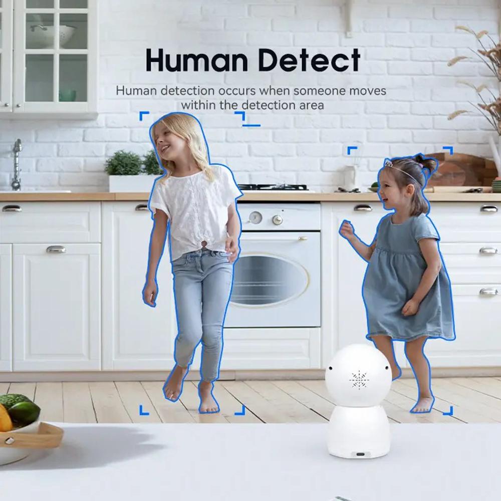 P221B Dual Lens Indoor Security Camera 2MP Two Way Audio 5X Digital Zoom Remote Monitoring Camera