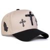 Unisex Kruis Borduurwerk Baseballpetten Lente en Herfst Buiten Verstelbaar Casual Petten Zonnehoed Sportpet