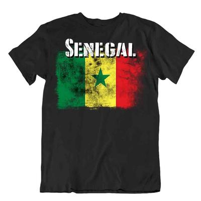 Senegal Fahne T-Shirt T-Shirt Tee Oberteil Stadtplan Vorzeichen der Hoffnung Animisten Fruchtbarkeit