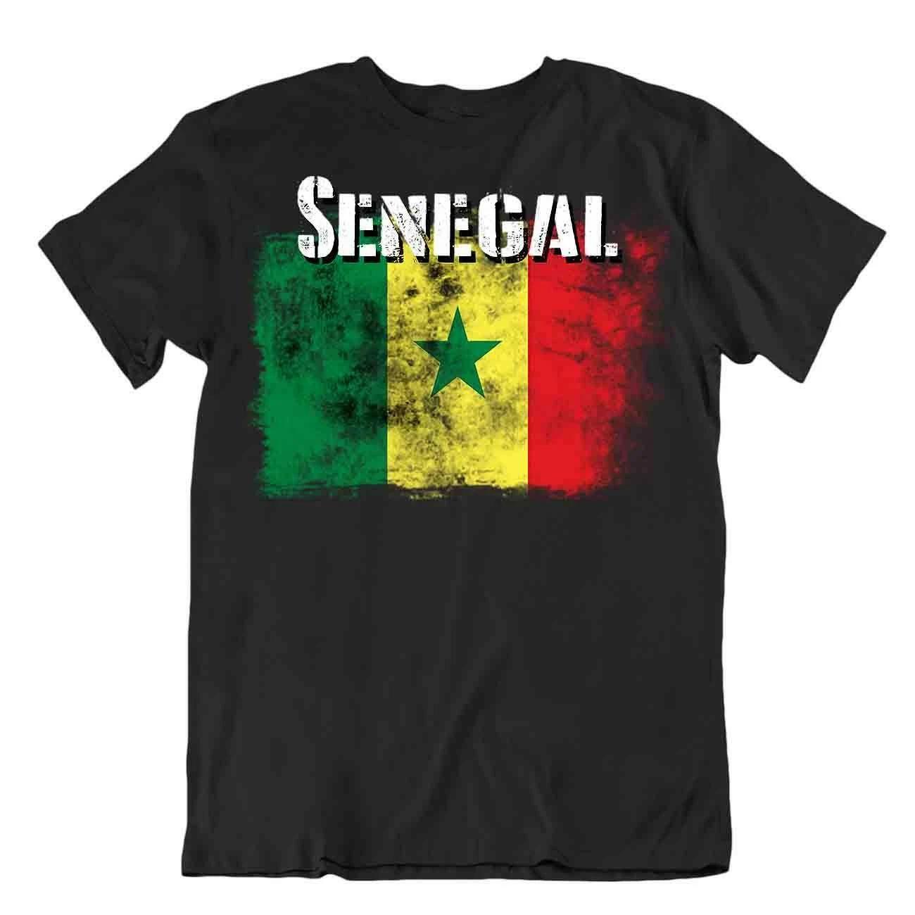 Senegal flag Tshirt T-shirt Tee top city map portent of hope Animists fecundity 4XL