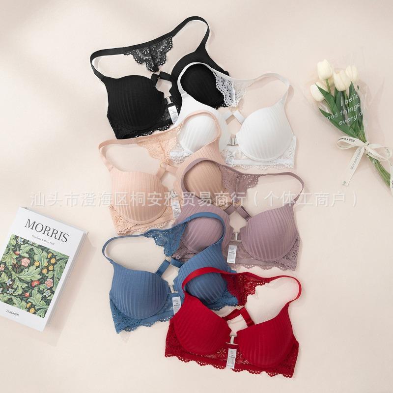 Übergröße Nahtloser Push-Up Raffung Rücken Schönheit Damen Bequemer BH