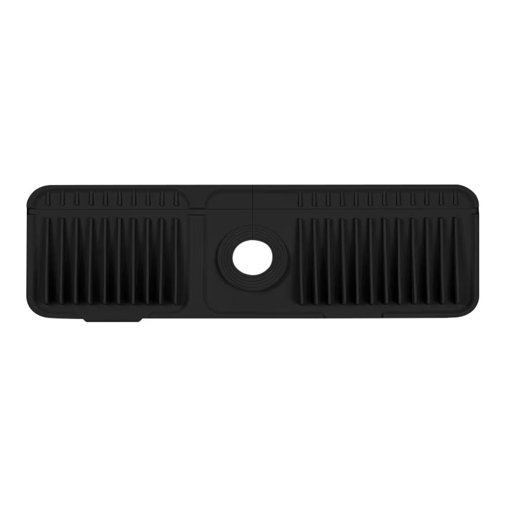 Non Slip Silicone Sink Drying Mat Slope Water Drip Catcher Reusable Countertop Protector  Counter
