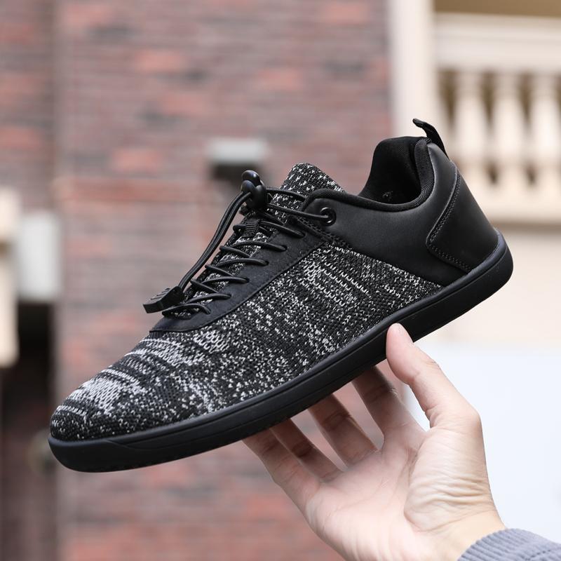 Breathable Men's Knit Casual Walking Shoes Trendy Sneakers Handmade Male Tenis Masculino Comfy Outdoor Treking Footwear