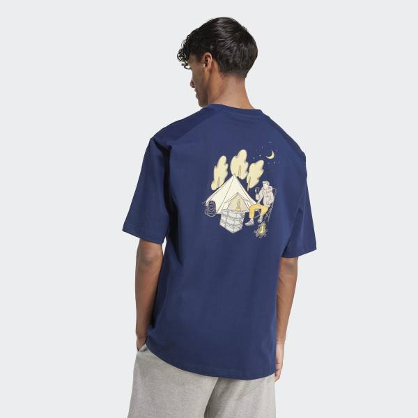 adidas Unisex CoTTon T shirT Jj3972 Cord Doodle Camp Graphic T shirT