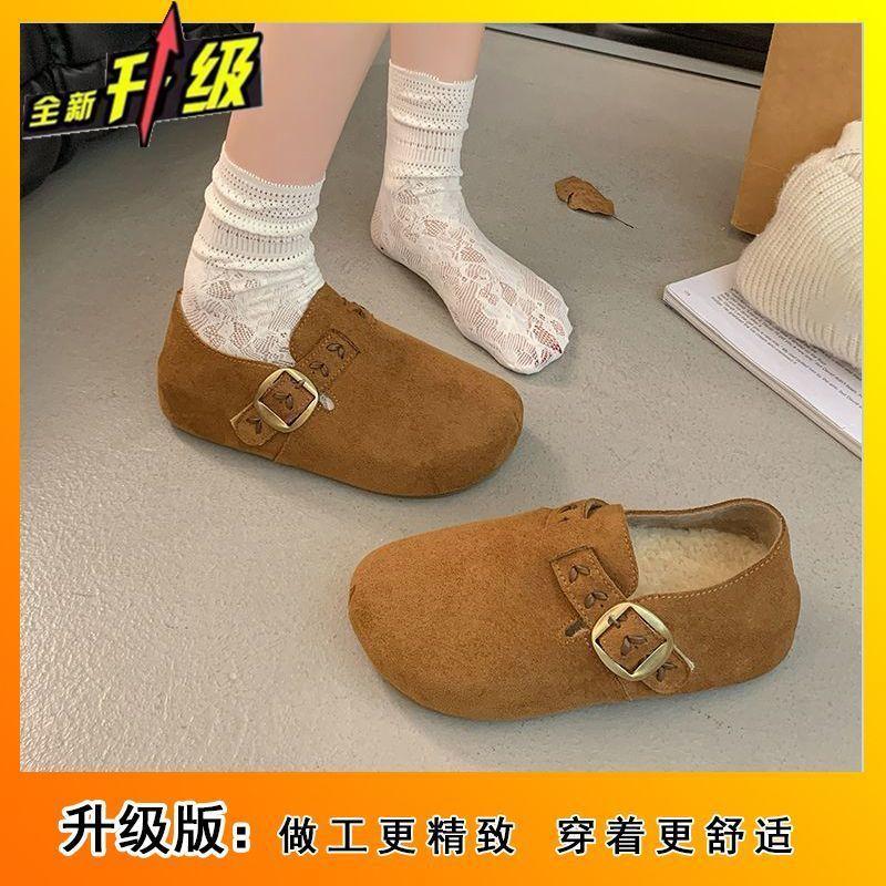 Модные универсальные женские Birkenstocks Хлопковая обувь Ретро-стиль Нишевая Удобная Повседневная Хлопковая обувь Женский Сезон 35