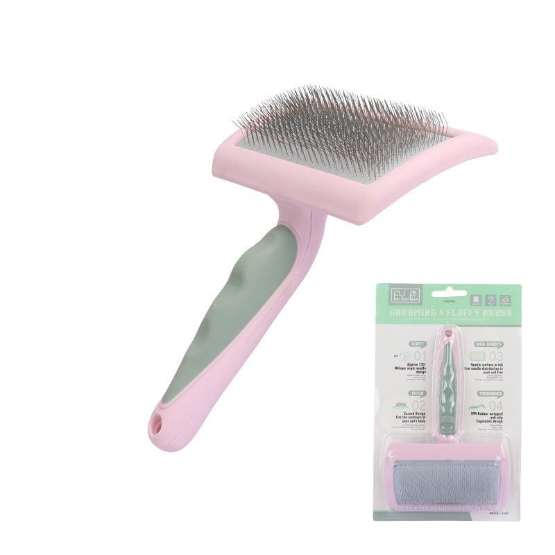 Pet Grooming Needle Comb for Cats & Dogs - Detangling, Deshedding, and Hair Removal Tool