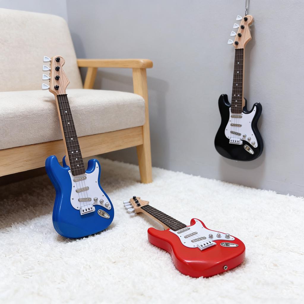 Children's Rock Electric Guitar Toy Multi Functional Instrument Pullable String Electric Guitar Toy Music