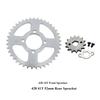 Vordermotor 428# 14T Zähne 17mm 20mm Kettenrad mit Sicherungsblech Arretierung & Hinterradritzel 41T Zähne 52mm für ATV Go-Kart