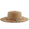 Spring and Summer New Women's Flat Top Top Top Hat Personalized Fringed Edge Sunshade Straw Hat Outdoor Vacation Hat