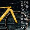 Adesivi per Bicicletta Graffiti Cartoni Animati Per Telaio Bicicletta Tubo Superiore Fai da Te Riflettenti Impermeabili Adesivi per Ciclismo Adesivo per Telaio Bici da Strada