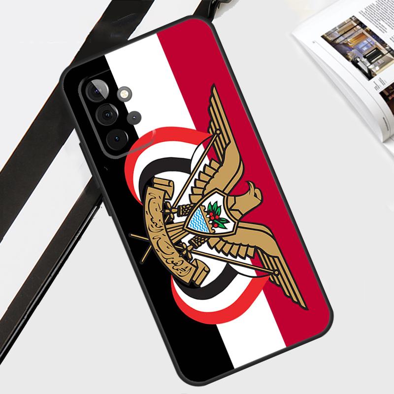 Yemen Coat of Arms Flag Case For Samsung Galaxy A55 A35 A15 A56 A36 A26 A16 A06 A54 A34 A14 A12 A22 A32 A52 A13 A53