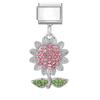 2026 New Creative DIY Dreamy Shiny Sunflower Cat Heart Bow Star Cherry Moon Pendent Charm Fit 9MM Stainless Steel Bracelet Gift