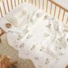 110x110cm High Density Pure Cotton Six-Layer Gauze Baby Bath Towel and Toddler Blanket