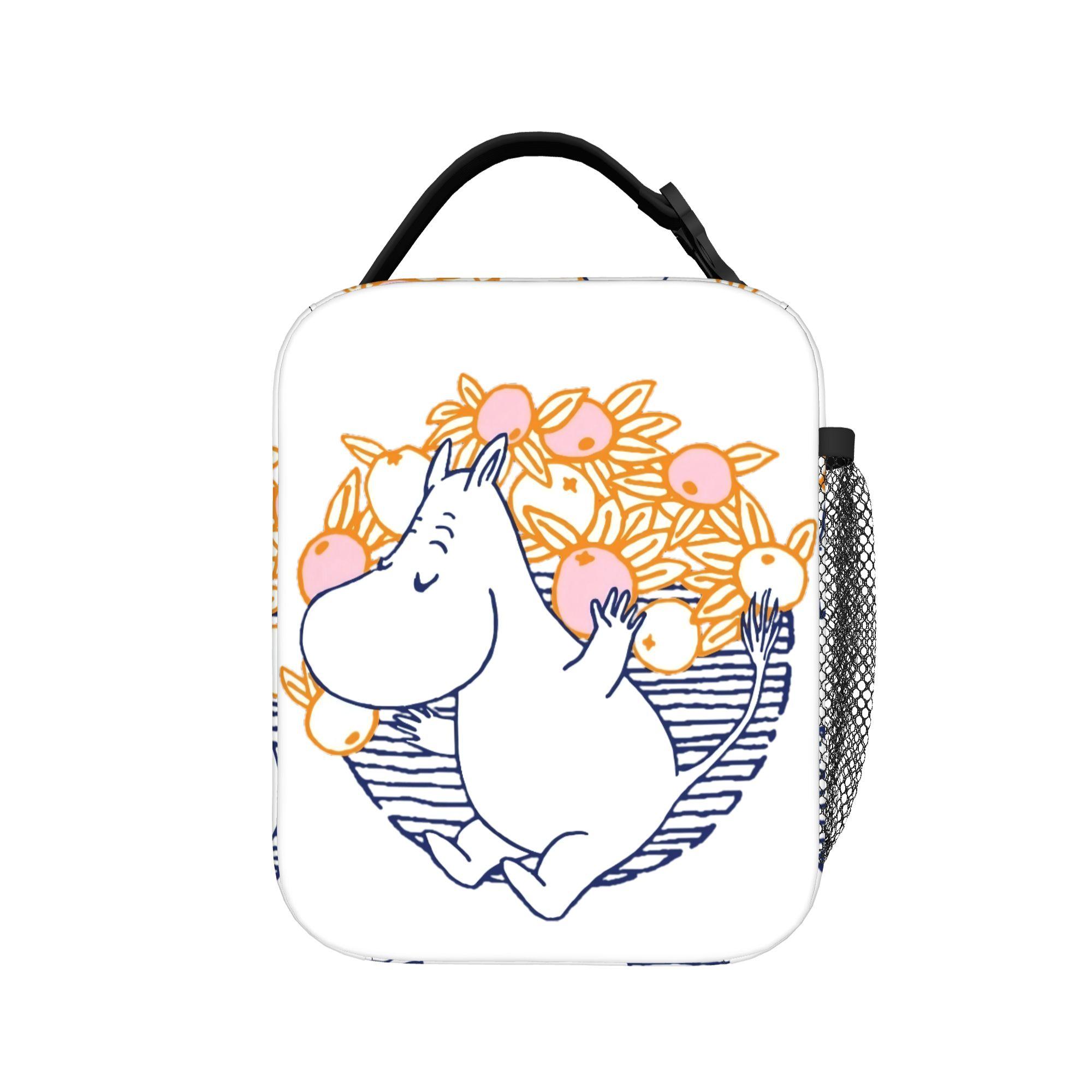 MOOMINS Vintage Geïsoleerde Lunchtas Draagbare Herbruikbare Thermische Tas Tote Lunchbox Kantoor Buiten Mannen Vrouwen One Size