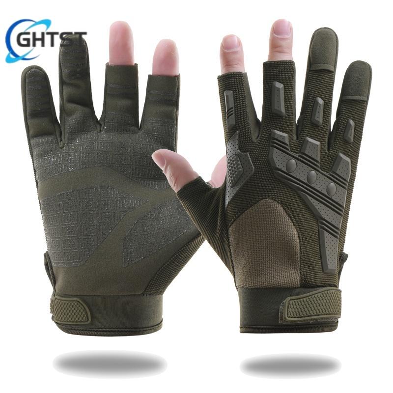 New Fingerless Tactical Gloves Men Women Cycling Half Finger Fitness Gloves Anti-slip Male Outdoor Sports Tactical Gloves