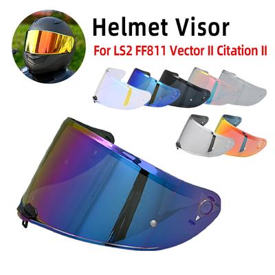 Visier Für LS2 FF811 Vector II Citation II Helm Visier Linse Kratzfest UV-Schutz Motorrad Visier Zubehör Sonnenschutz Antibeschlagfolie