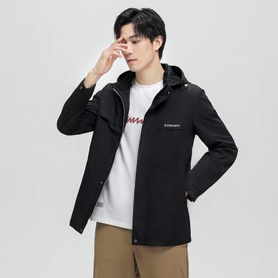 Yiliteng Men's Detachable Hood Casual Jacket