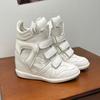 Leather Shoes Children Are Small and Tall, Increase In Height In Spring, Breathable Sports and Leisure High-top Shoes