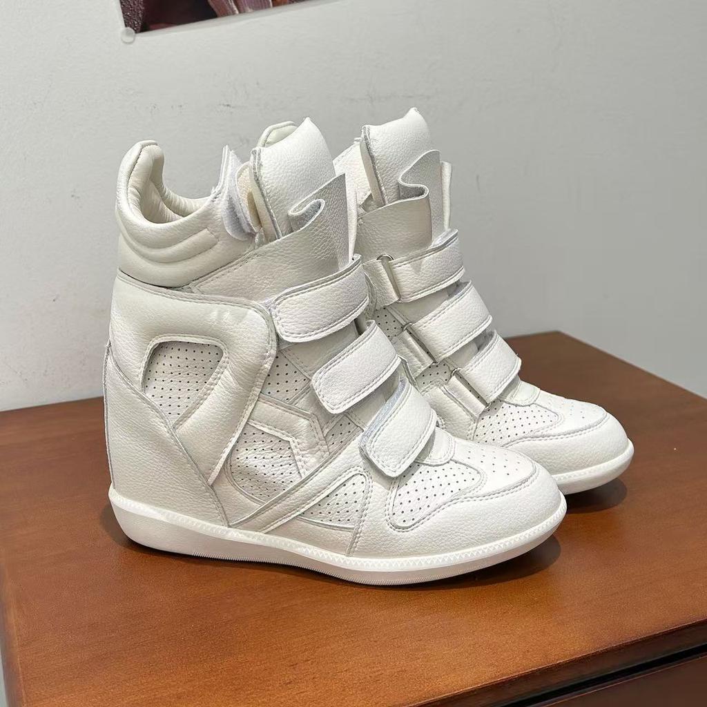 Leather Shoes Children Are Small and Tall, Increase In Height In Spring, Breathable Sports and Leisure High-top Shoes