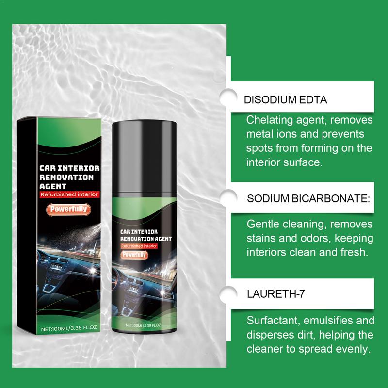 100ml Mildes flüssiges Autodetailing-Restaurierungsmittel Autoreinigungsspray Fahrzeuginnenreinigungsessenz Autoreinigungsprodukte